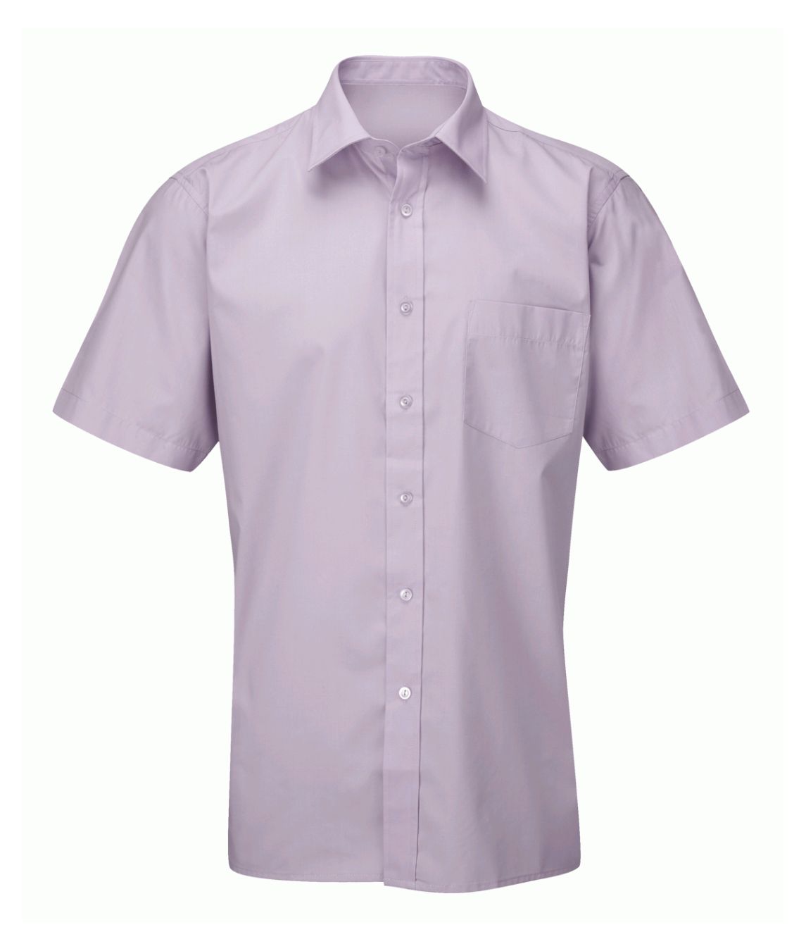 Men's-Deluxe-Short-Sleeve-Shirt | Lilac - Eg Clothing UK