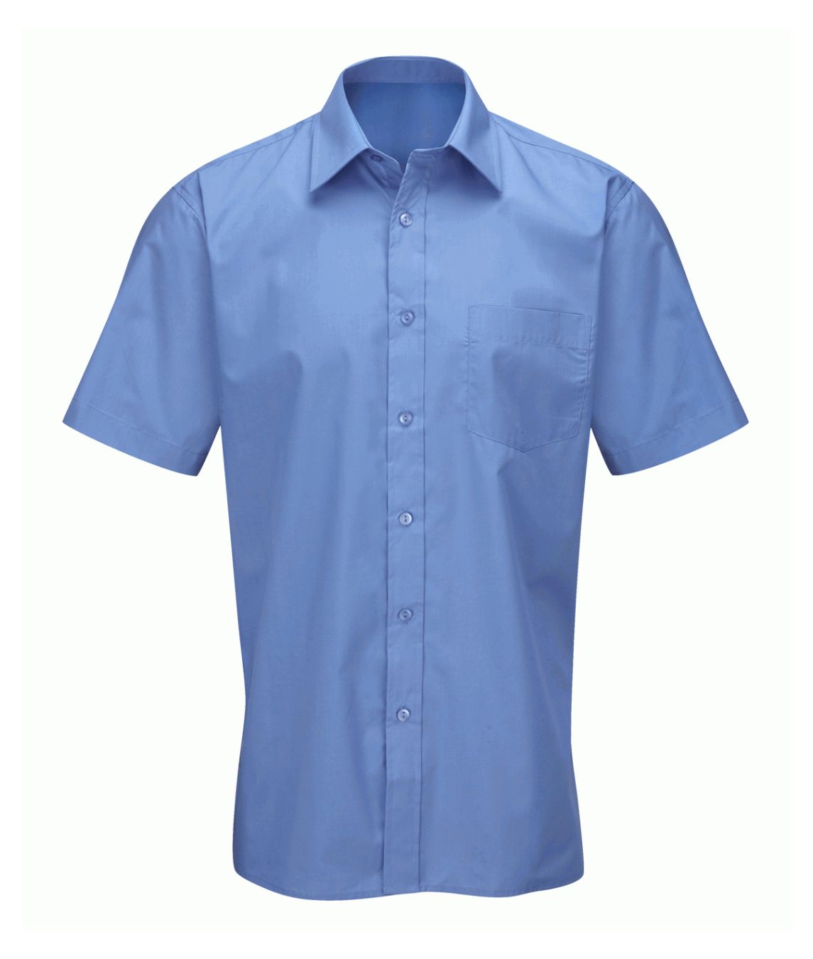 Men's-Deluxe-Short-Sleeve-Shirt | Sky Blue - Eg Clothing UK