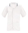 Men's Multi-Color Healthcare Tunic 65% polyester 35% cotton concealed zip short sleeve action back pleats chest pen pocket hip pockets