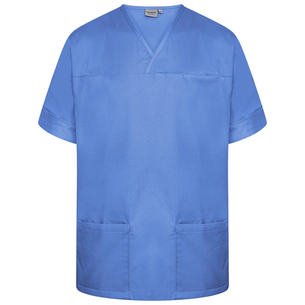 Metro Blue Plain Smart Scrub Top