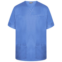 Metro Blue Plain Smart Scrub Top