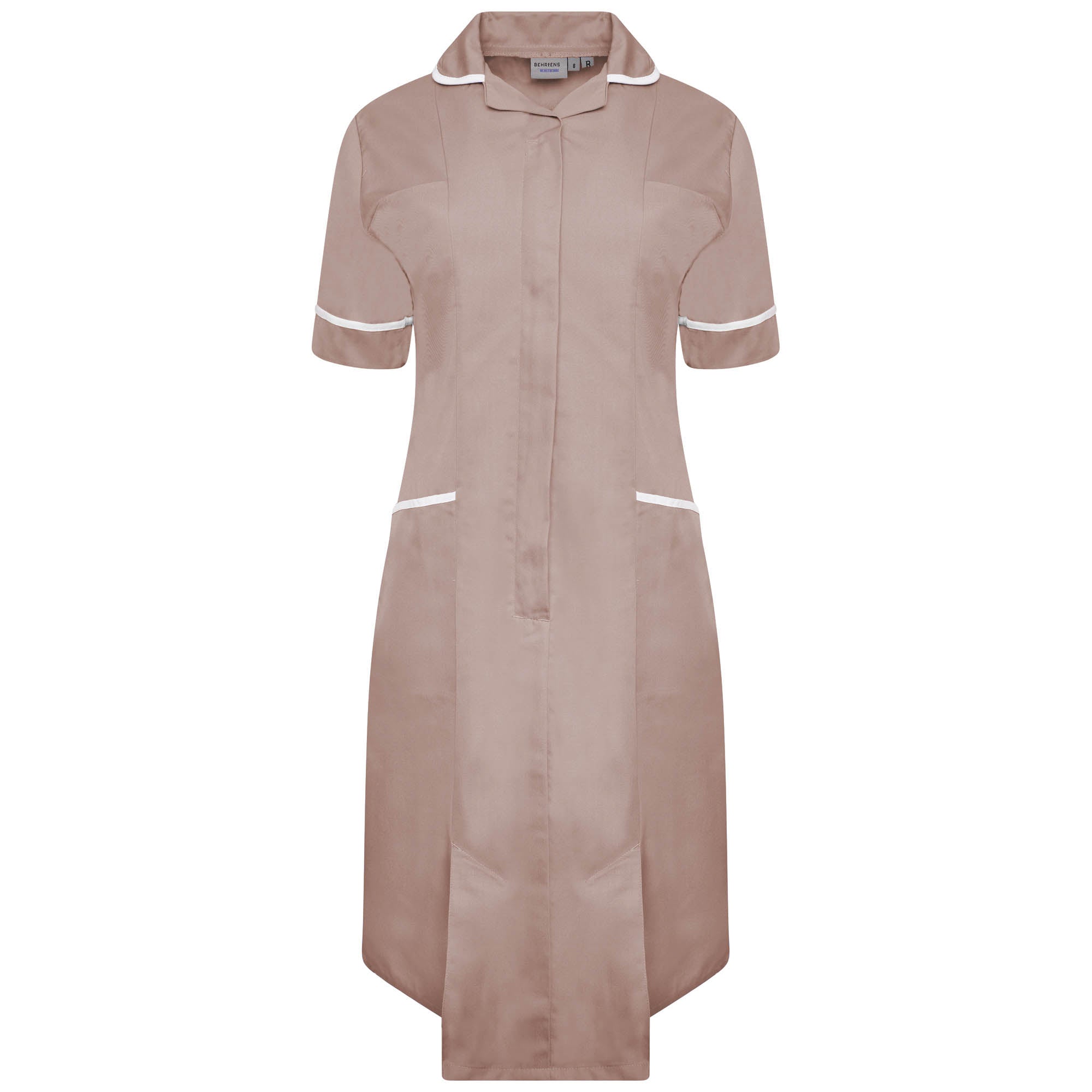 Behrens Ladies Dress with round collar princess seams concealed zip action back waterproof-lined left breast pocket and key loop