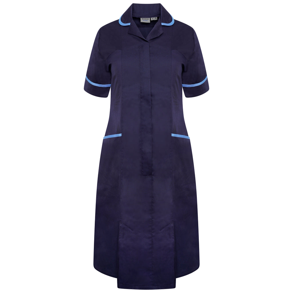 Behrens Poly-Cotton Round Collar Ladie Dress - Short