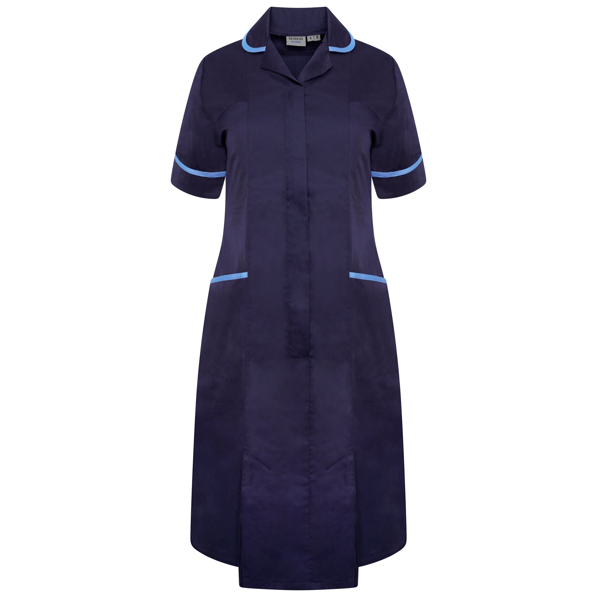 Behrens Poly-Cotton Round Collar Ladie Dress - Short