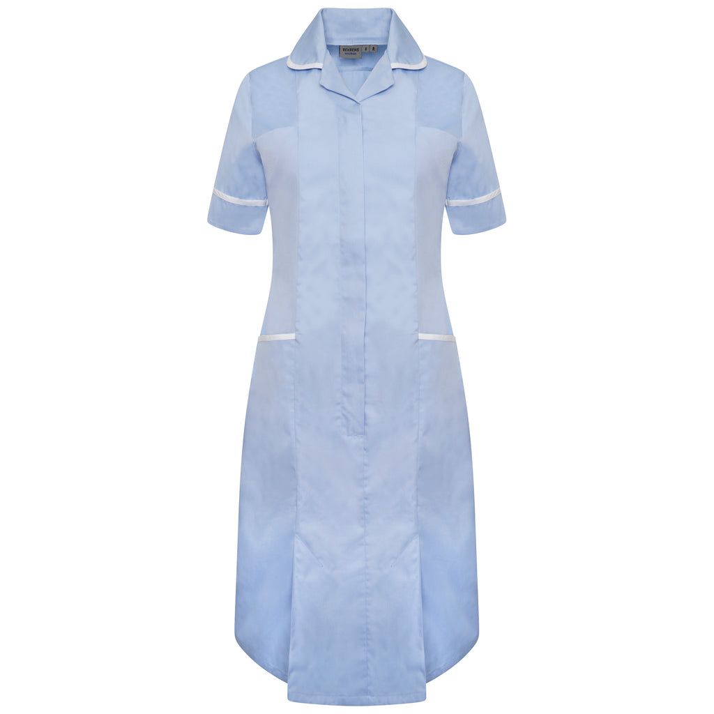 Behrens Poly-Cotton Round Collar Ladie Dress - Short