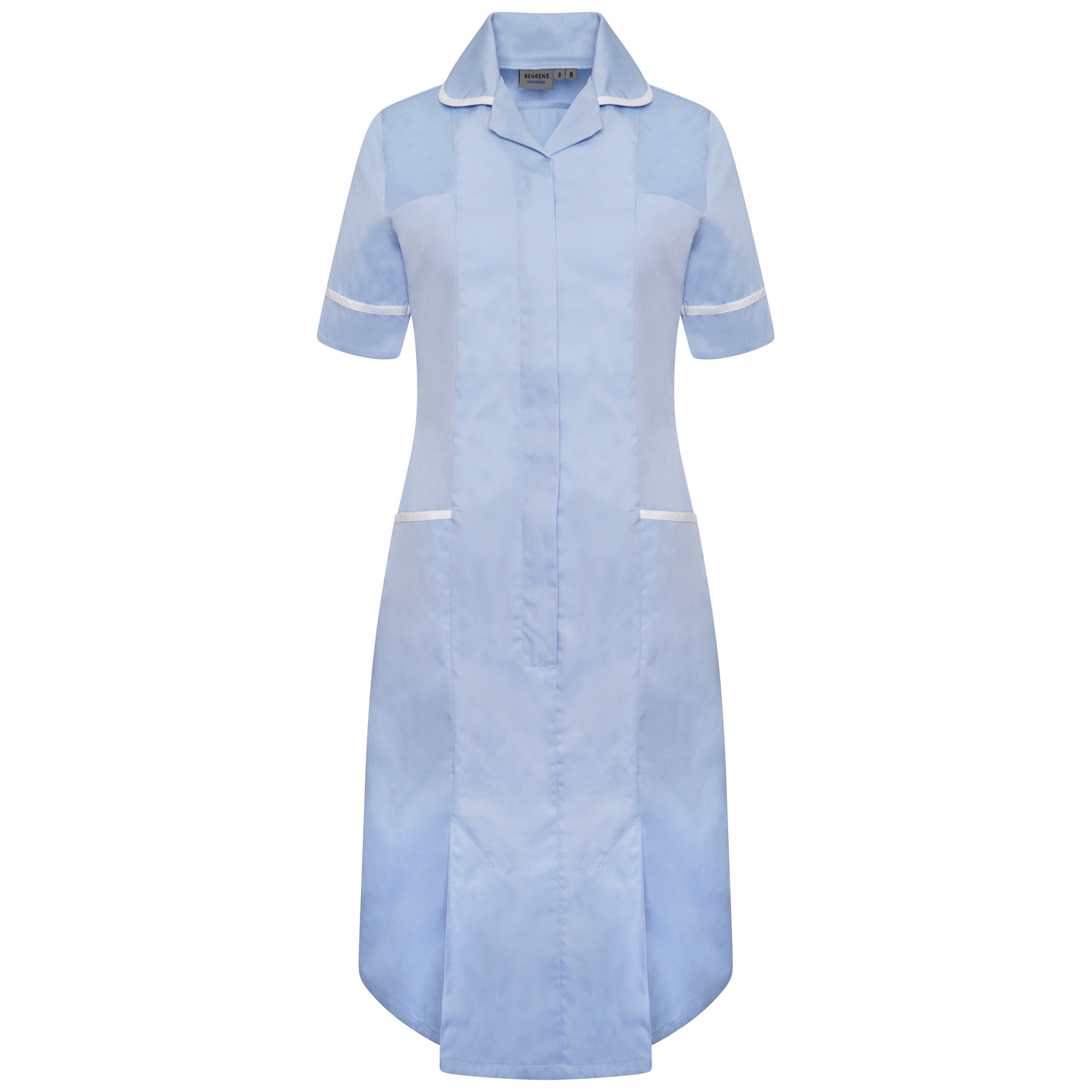 Behrens Poly-Cotton Round Collar Ladie Dress - Short