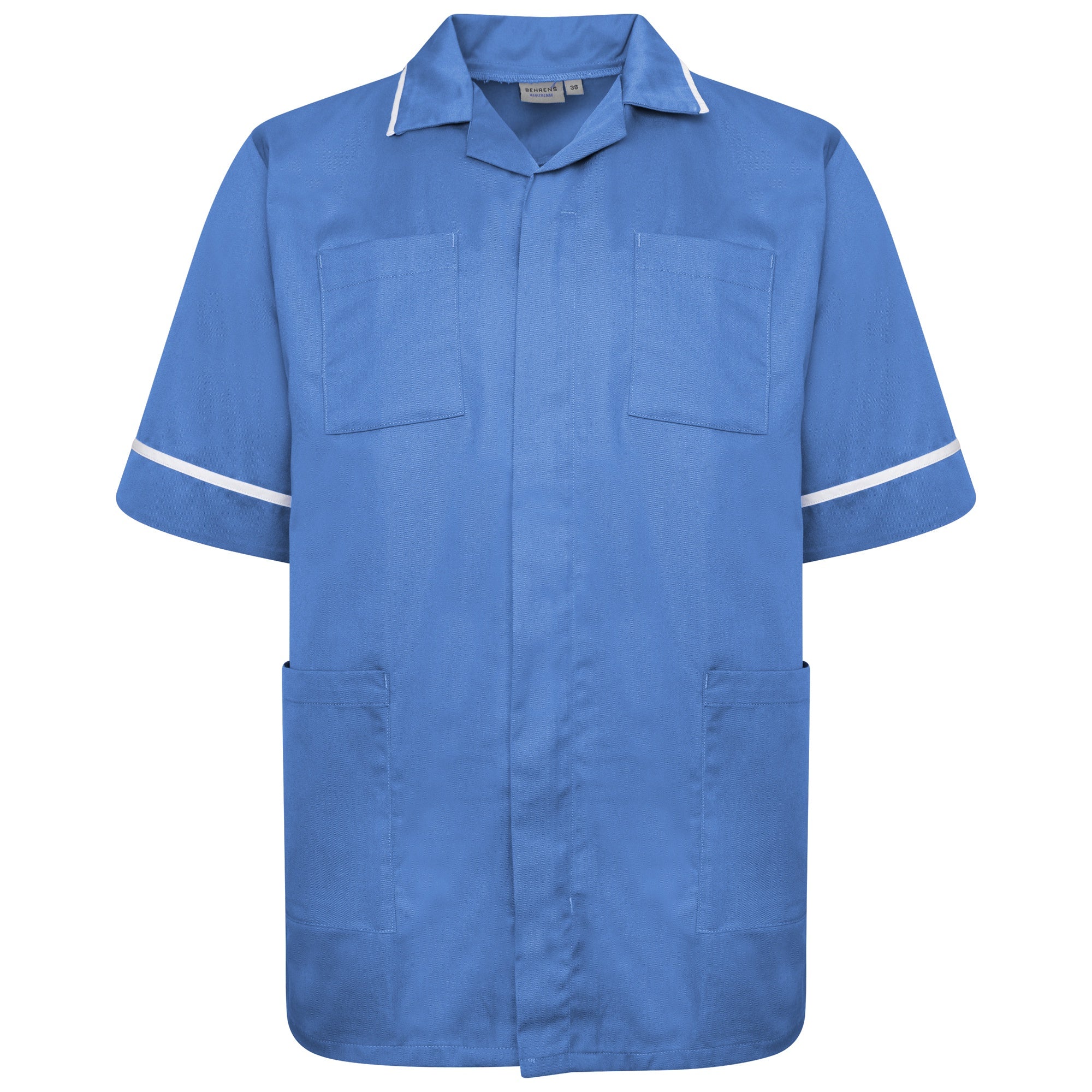 Behrens Male Tunic with revere collar concealed zip two breast and two hip pockets left pocket waterproof lining key loop