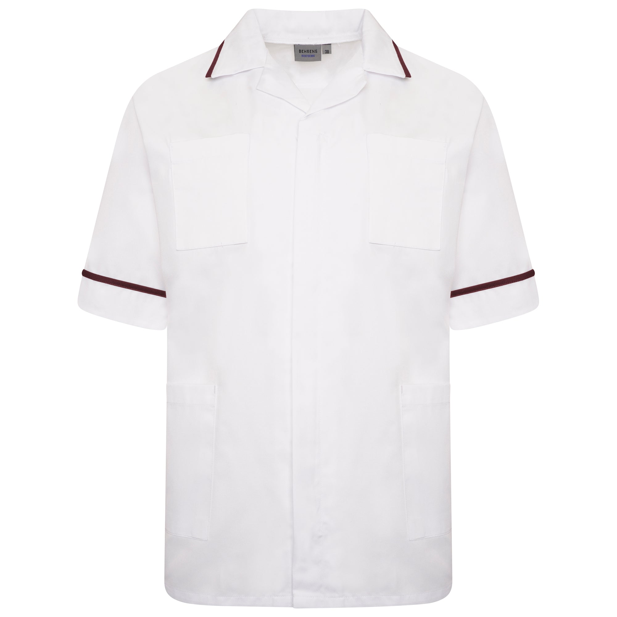 Behrens Male Tunic revere collar concealed zip press stud two breast two hip pockets waterproof lining action back vents