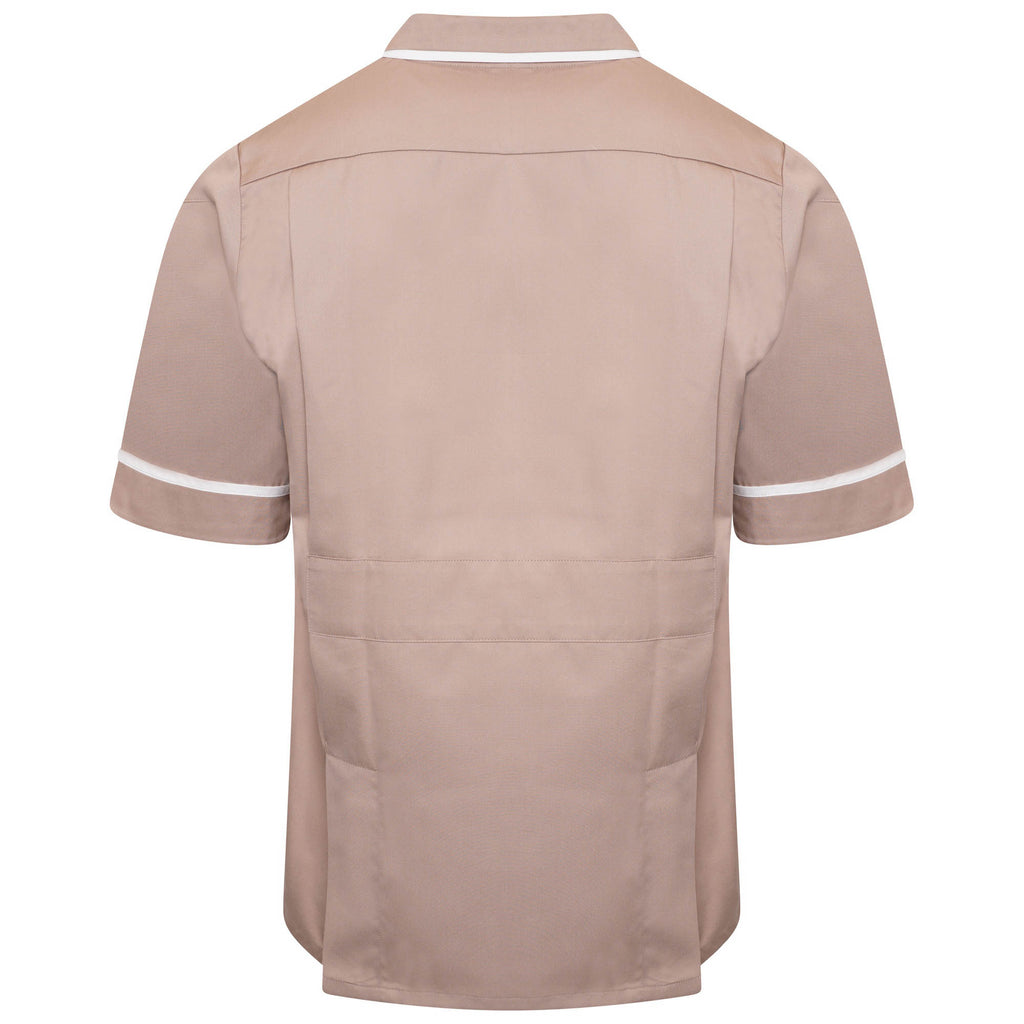 Behrens Male Tunic with revere collar concealed open-ended zip waterproof-lined left pocket key loop action back vents
