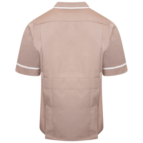 Behrens Male Tunic with revere collar concealed open-ended zip waterproof-lined left pocket key loop action back vents