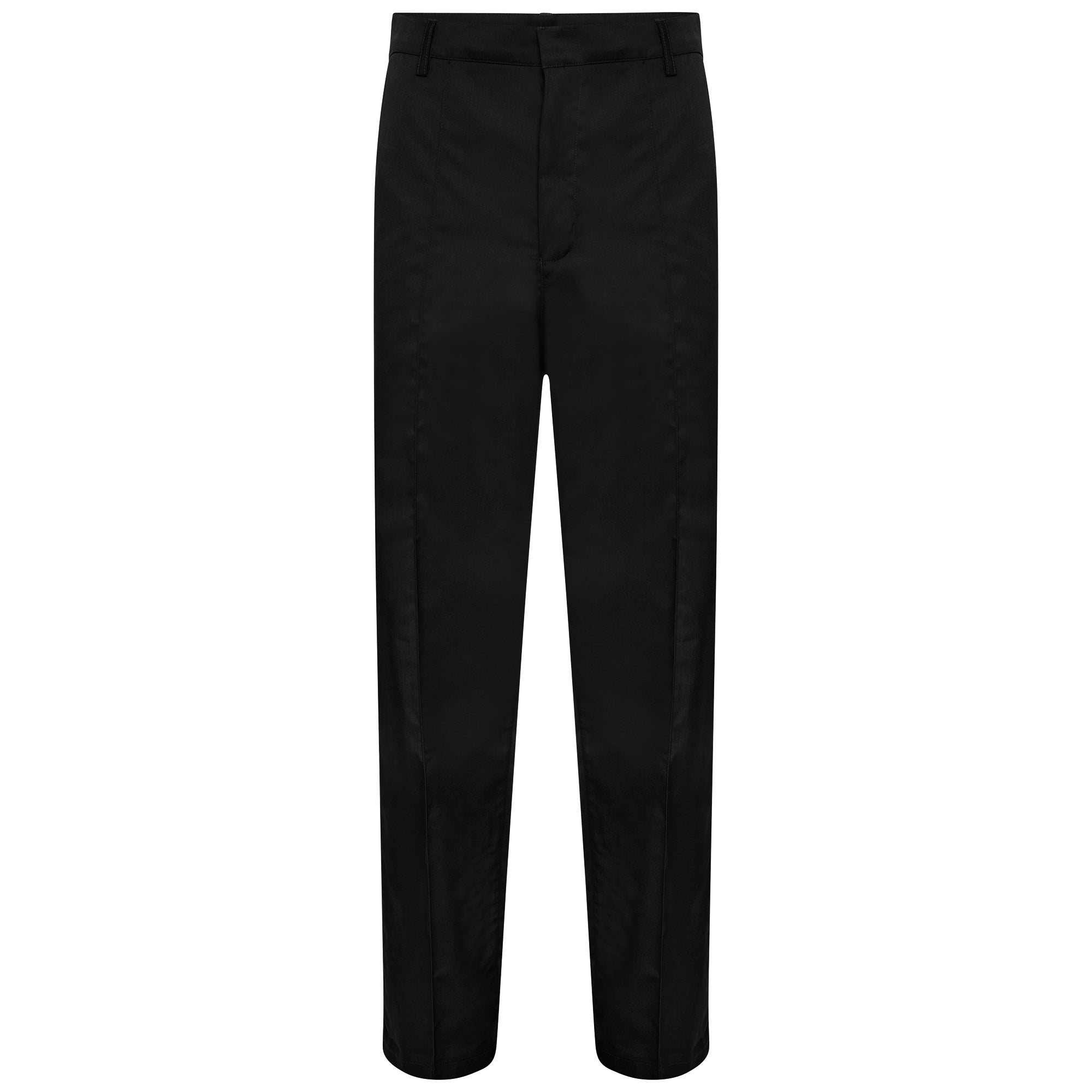 Behrens Male Trousers cotton-blend with sewn front pleats belt loops two side pockets and one back pocket