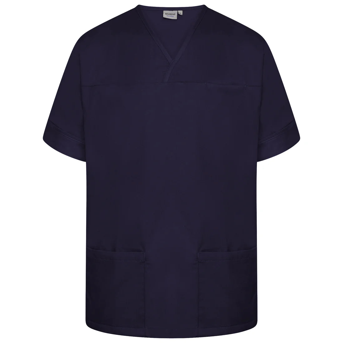 Navy Plain Smart Scrub Top