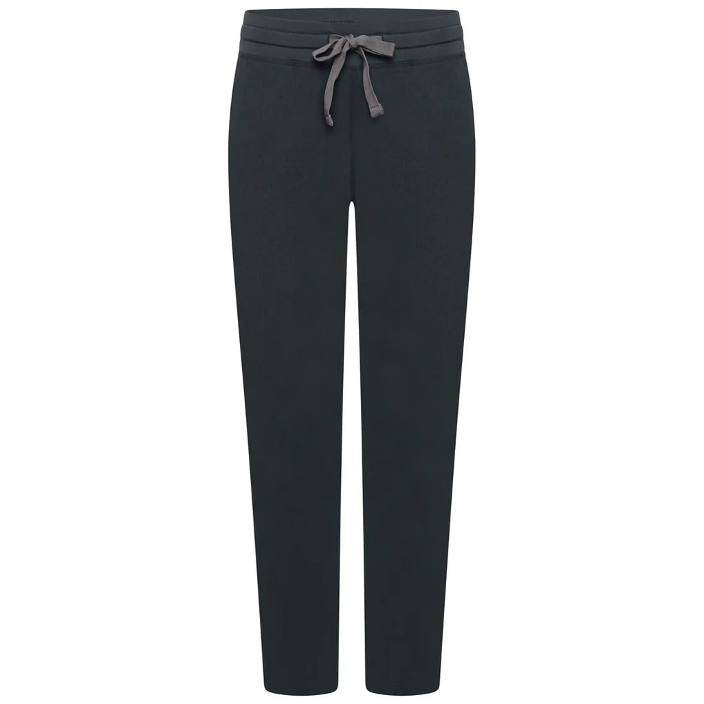 Soft Black Arlo Straight Leg Scrub Trouser - Beh-4956