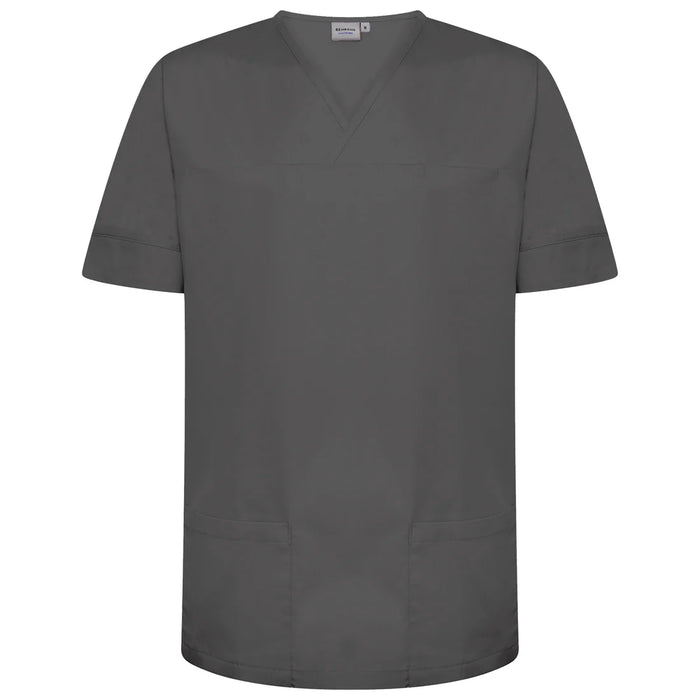 Storm Grey Plain Smart Scrub Top