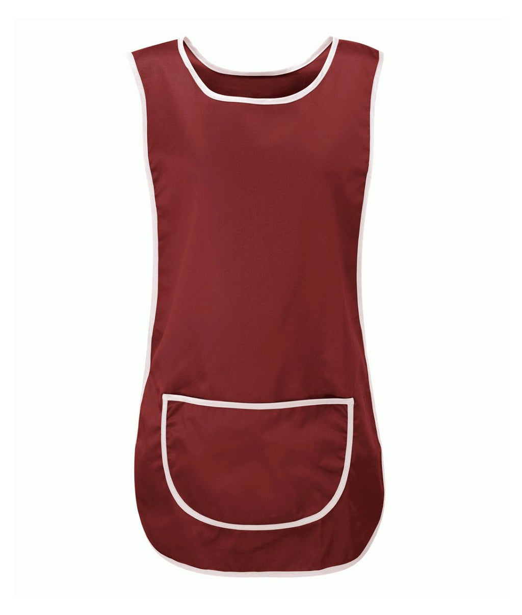 Tabard Unisex Contrast  | Burgundy - Eg Clothing UK