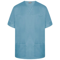 Teal Plain Smart Scrub Top