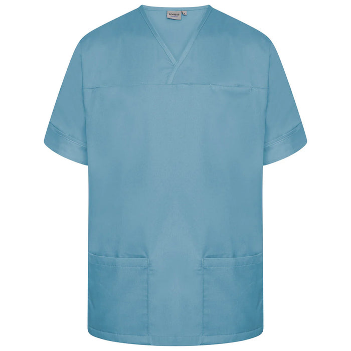 Teal Plain Smart Scrub Top