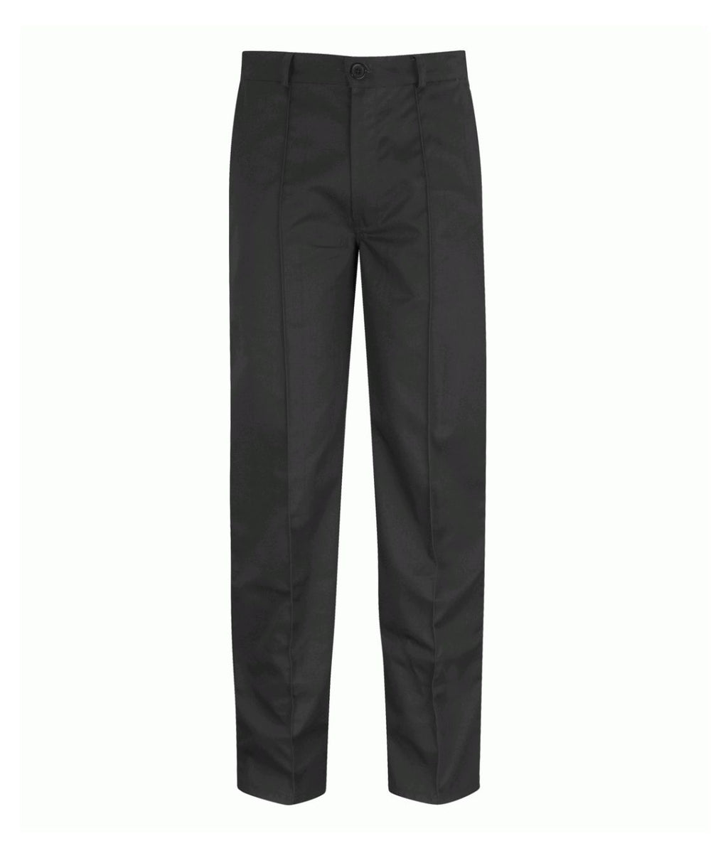 Men's healthcare trousers 65% polyester 35% cotton 195GSM with two swing pockets back pocket sewn-in pleat and elasticated side waistband