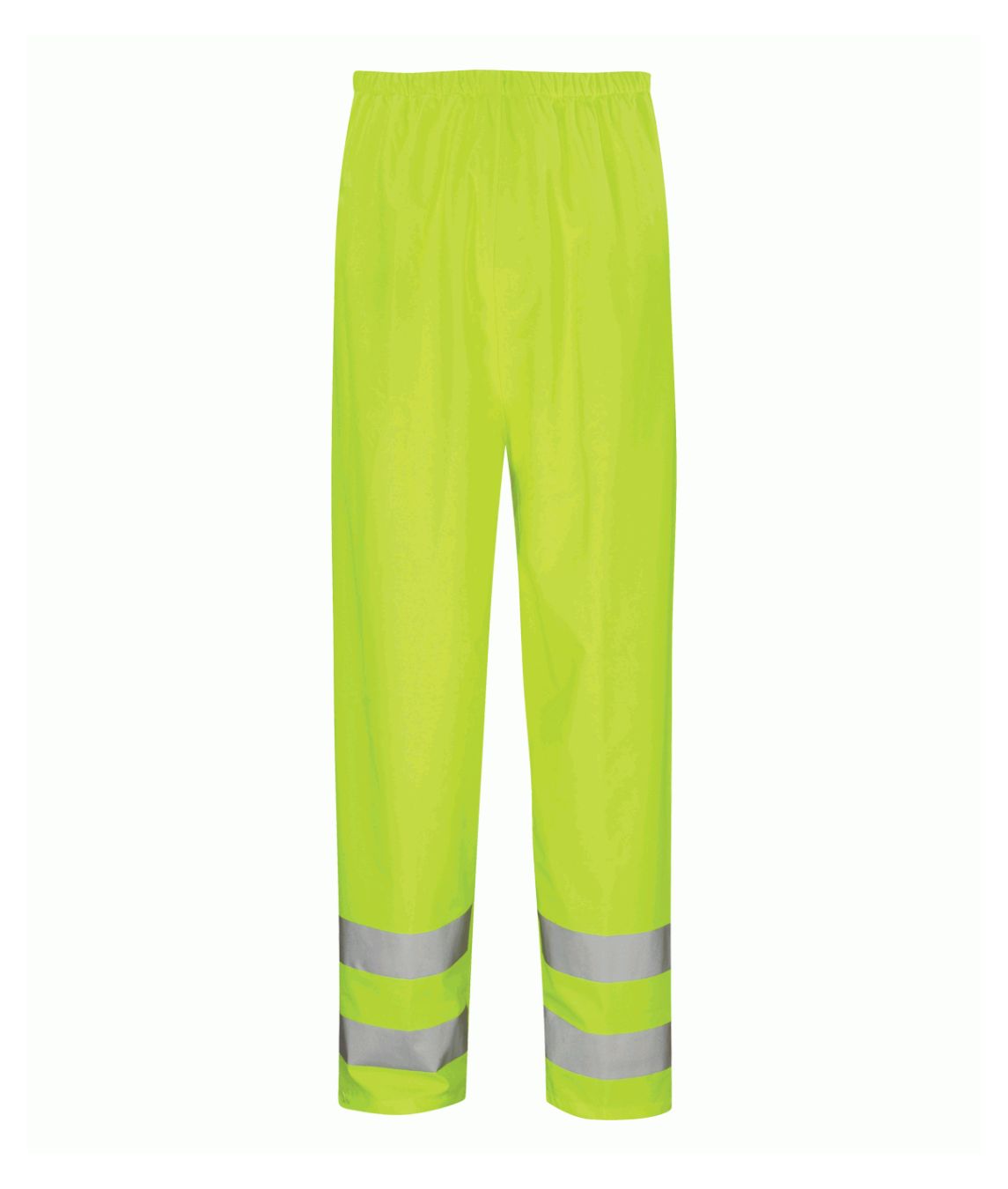 Tungsten Over Trouser hi-vis yellow waterproof overtrouser with reflective leg bands taped seams and elasticated waistband