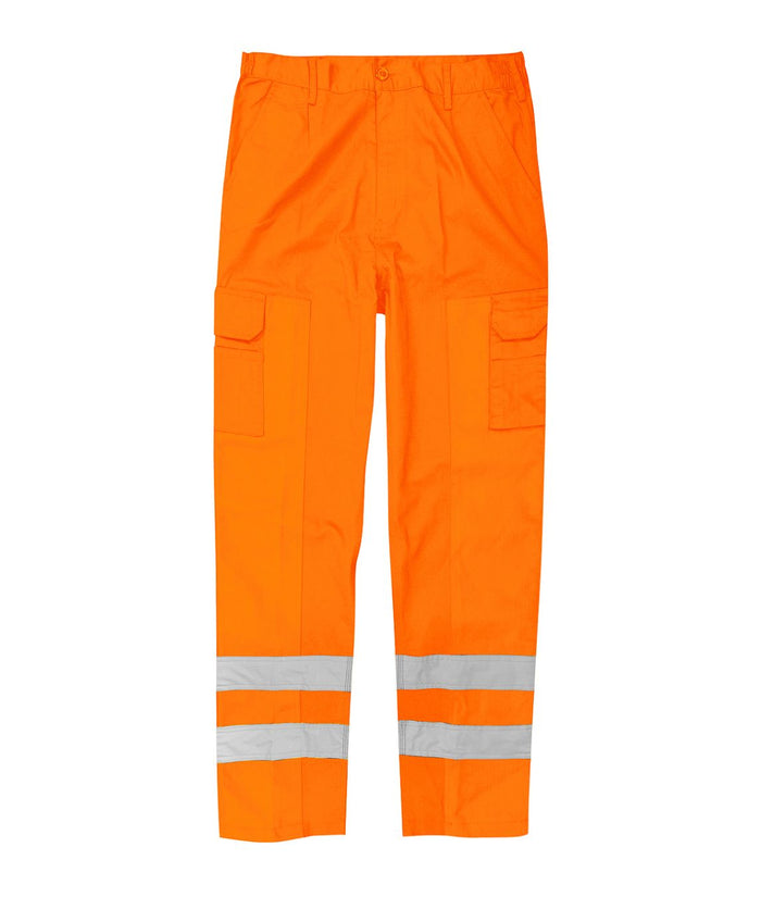 Vigilant (Reg Leg) Combat Trousers in Polycotton | Orange - Eg Clothing UK