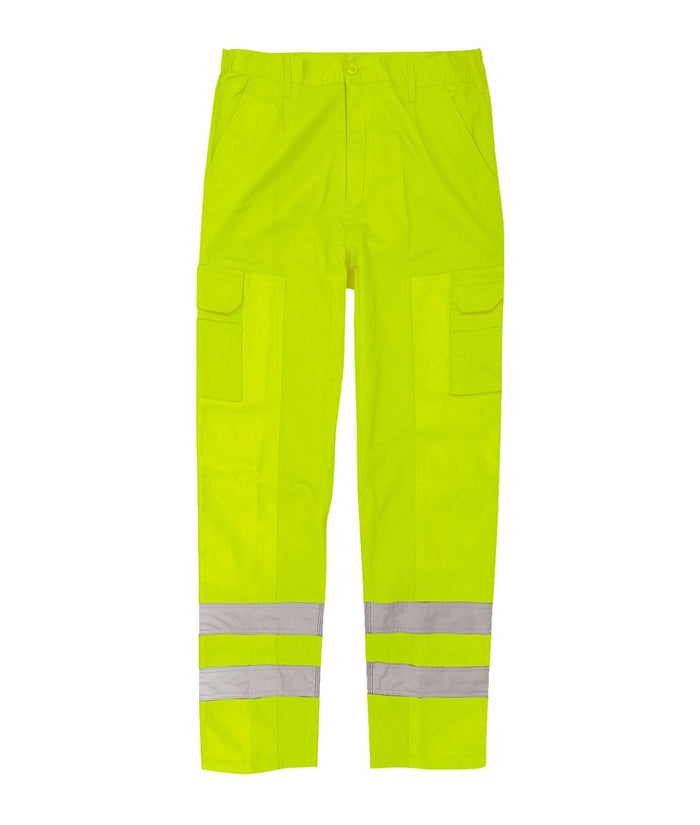 Vigilant (Reg Leg) Combat Trousers in Polycotton | Yellow - Eg Clothing UK