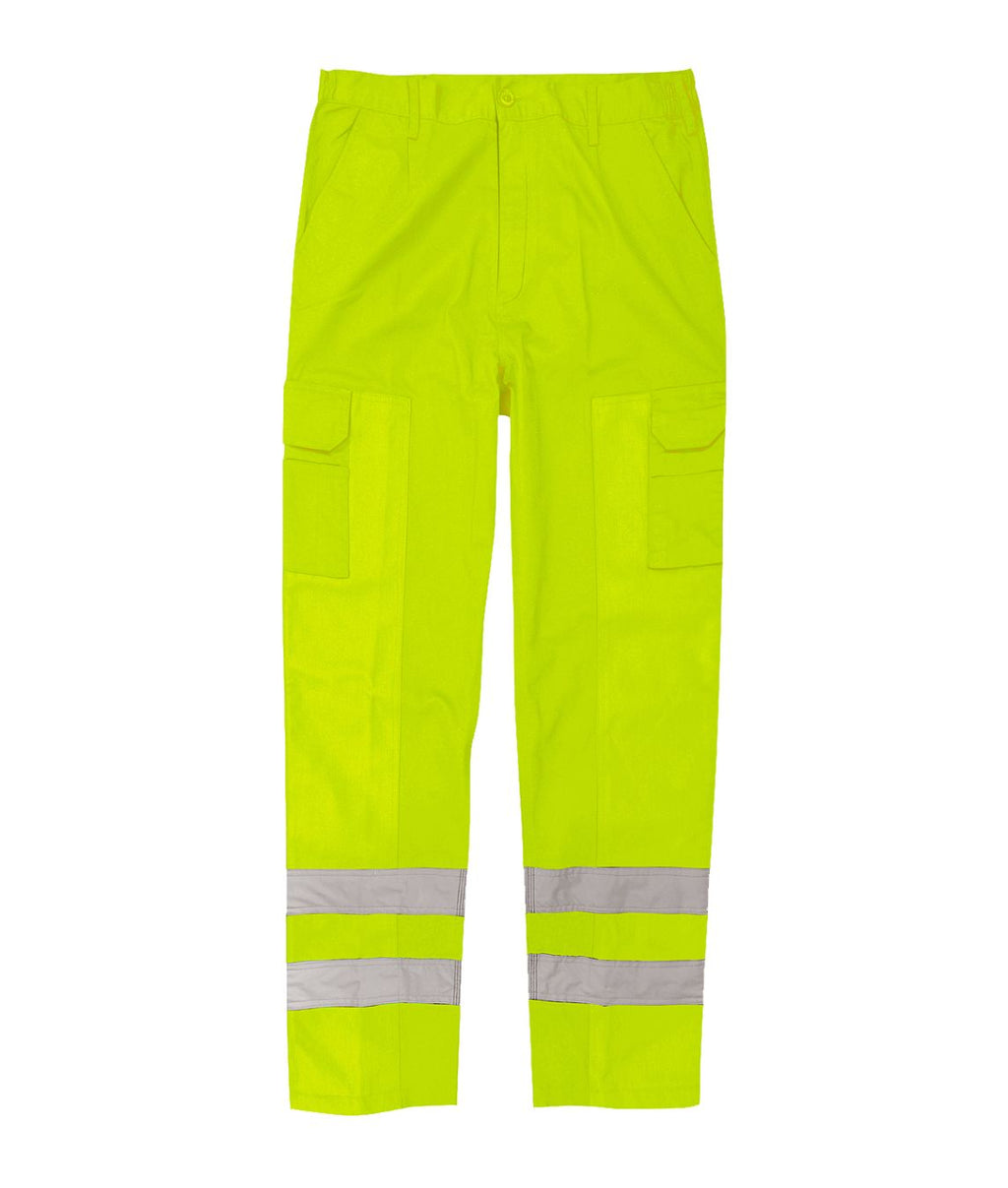 Vigilant (Tall Leg) Combat Trousers in Polycotton | Yellow - Eg Clothing UK