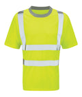 Viper Hi Vis T-shirt Yellow with sewn-on reflective tape 100% polyester 160GSM EN ISO 20471 Class 2