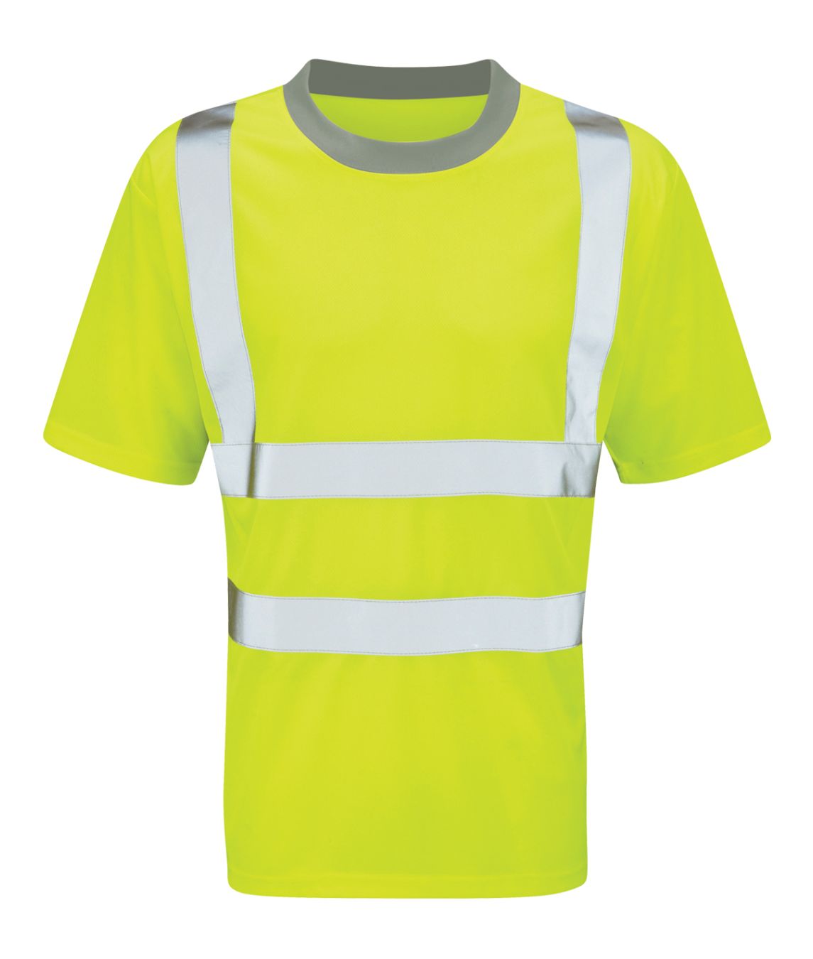 Viper Hi Vis T-shirt Yellow with sewn-on reflective tape 100% polyester 160GSM EN ISO 20471 Class 2