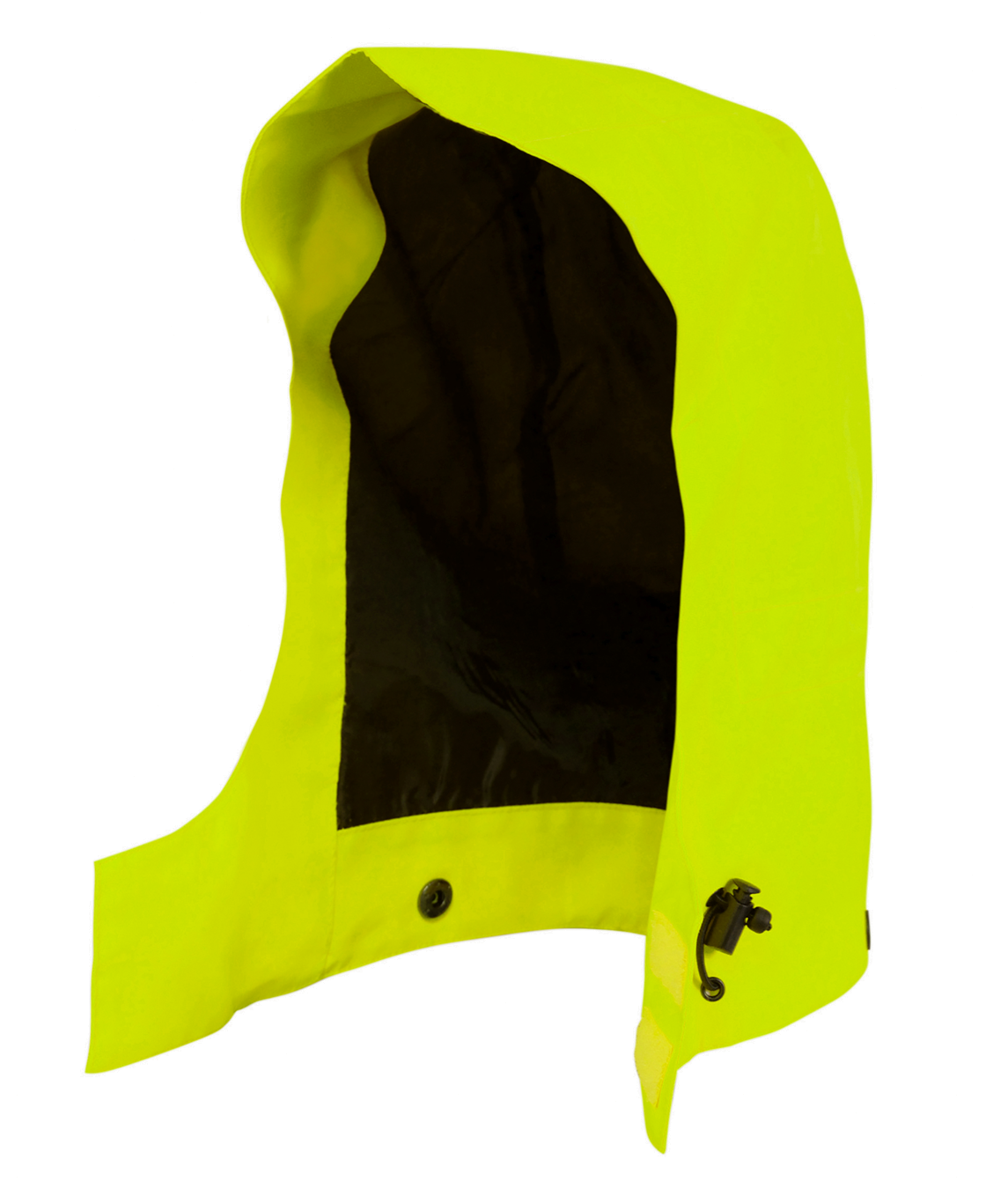 GORE-TEX 2-Layer Hood with stud fastenings front drawcords with toggles rear adjuster waterproof breathable fabric