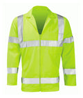 Zeta Hi Vis Jacket Yellow reflective tape zip front elastic sides front pockets ISO 20471 Class 3