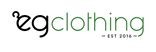 EG Clothing logo — est 2016, transparent background
