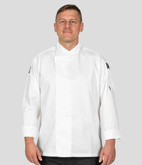 Le Chef Long Sleeve Academy Tunic | White - Eg Clothing UK