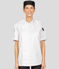 Le Chef Short Sleeve Academy Tunic | White - Eg Clothing UK