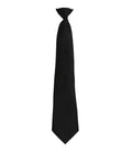 Premier 'Colours' Fashion Clip Tie | Black - Eg Clothing UK