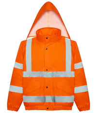 Pro RTX High Visibility Bomber Jacket | Orange - Eg Clothing UK