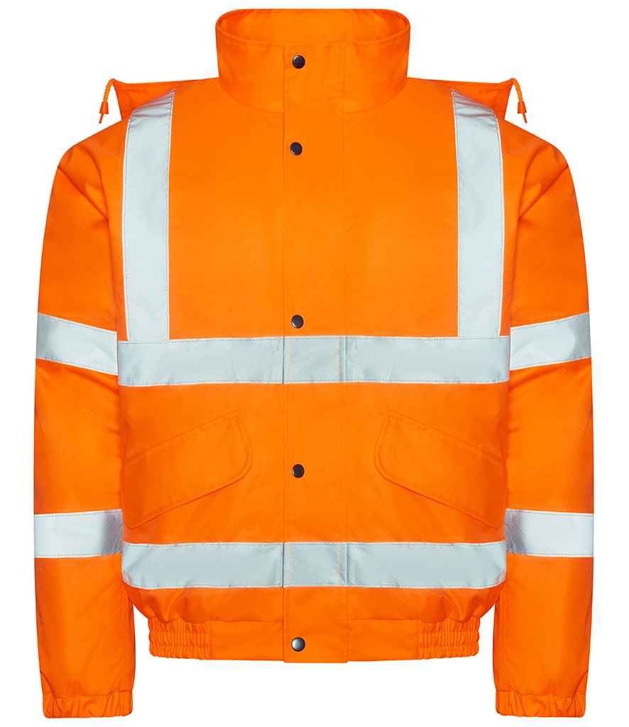 Pro RTX High Visibility Bomber Jacket | Orange - Eg Clothing UK