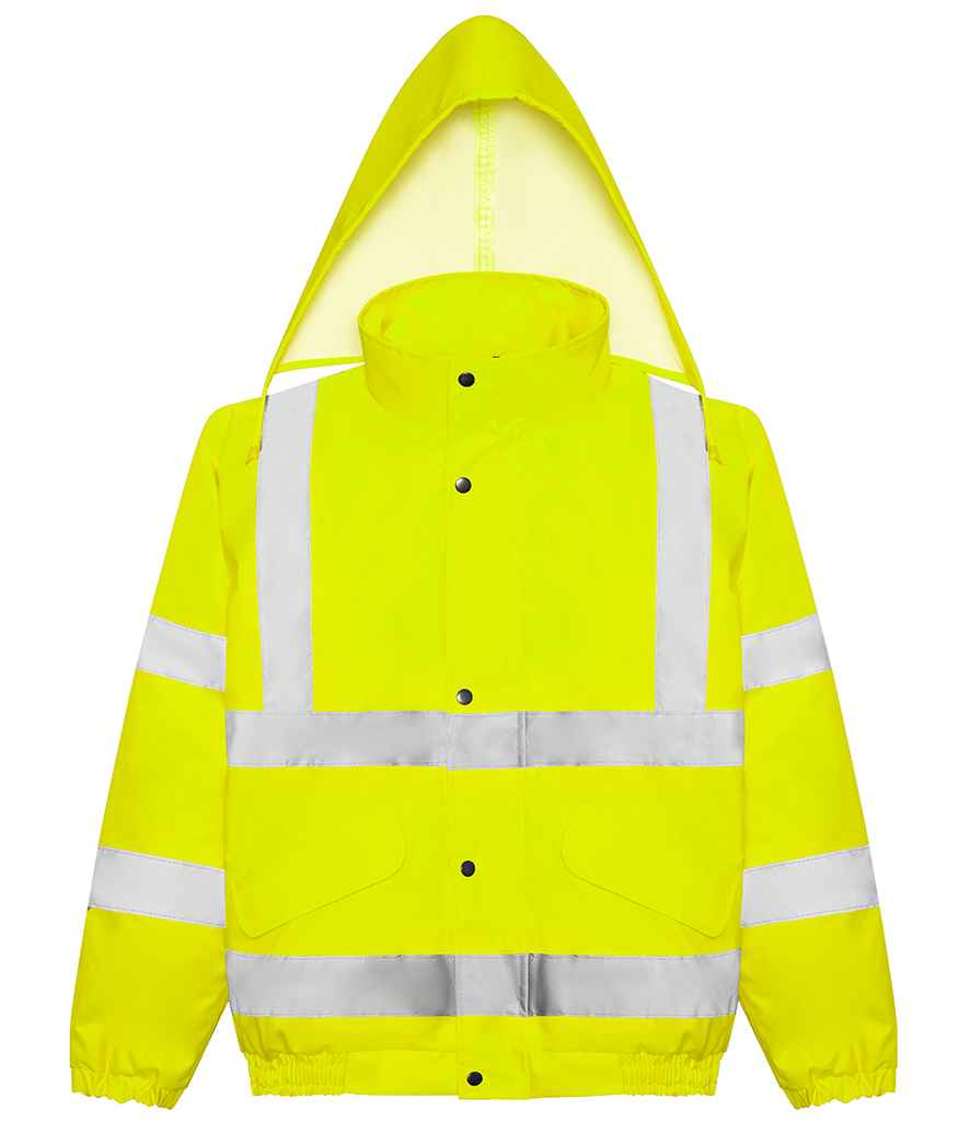 Pro RTX High Visibility Bomber Jacket | Yellow - Eg Clothing UK