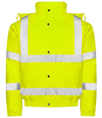 Pro RTX High Visibility Bomber Jacket | Yellow - Eg Clothing UK