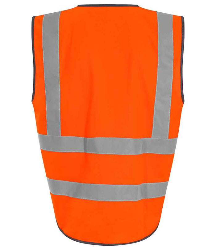 Pro RTX High Visibility Executive Waistcoat | Orange - Eg Clothing UK