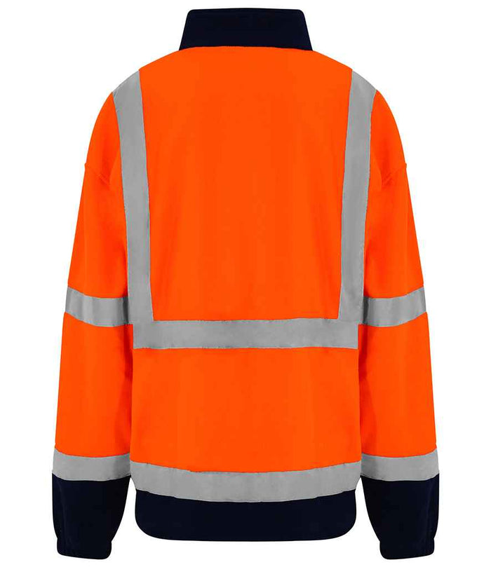 Pro RTX High Visibility Fleece Jacket | Orange/Navy - Eg Clothing UK