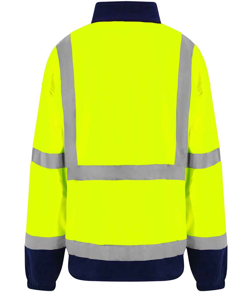 Pro RTX High Visibility Fleece Jacket | Yellow/Navy - Eg Clothing UK