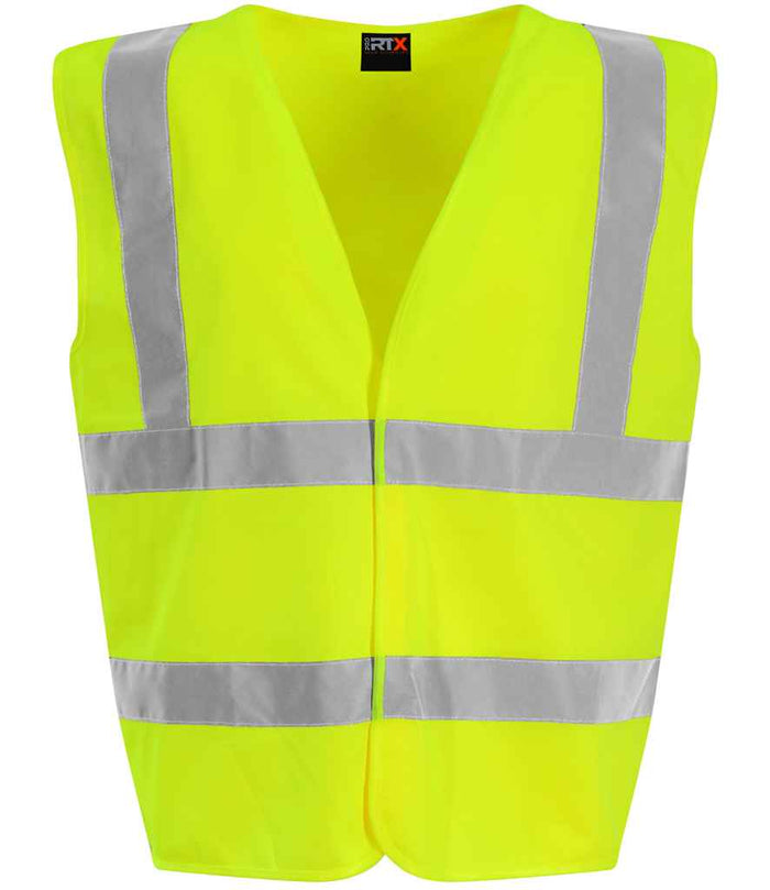 Pro RTX High Visibility Kids Waistcoat | Yellow - Eg Clothing UK