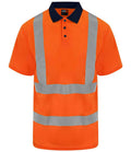Pro RTX High Visibility Polo Shirt | Orange/Navy - Eg Clothing UK