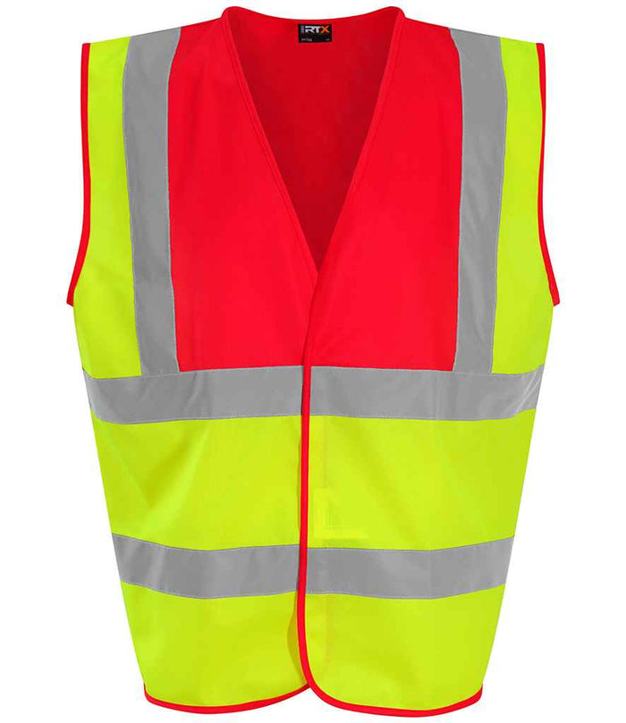 Pro RTX High Visibility Waistcoat | Yellow/Pink - Eg Clothing UK