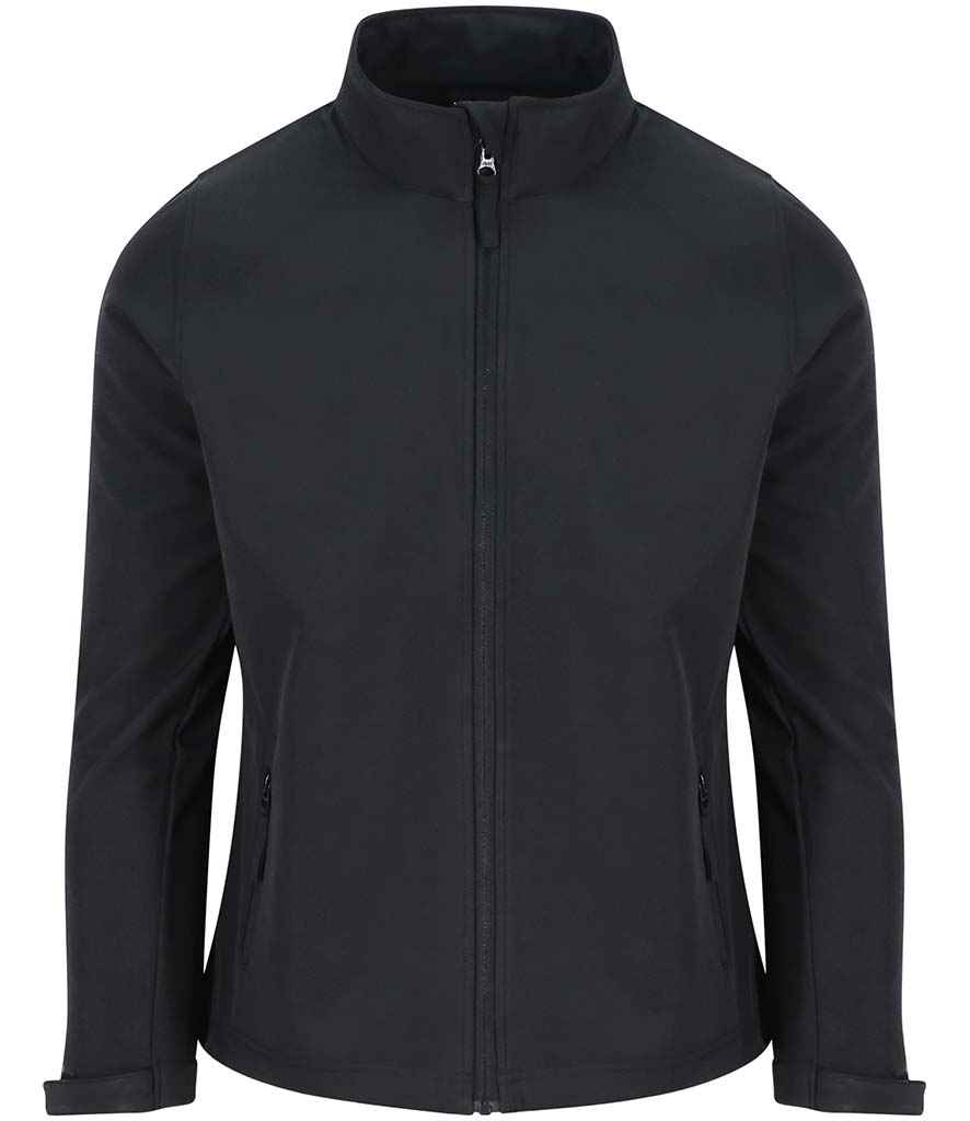 Pro RTX Ladies Pro Two Layer Soft Shell Jacket | Black - Eg Clothing UK