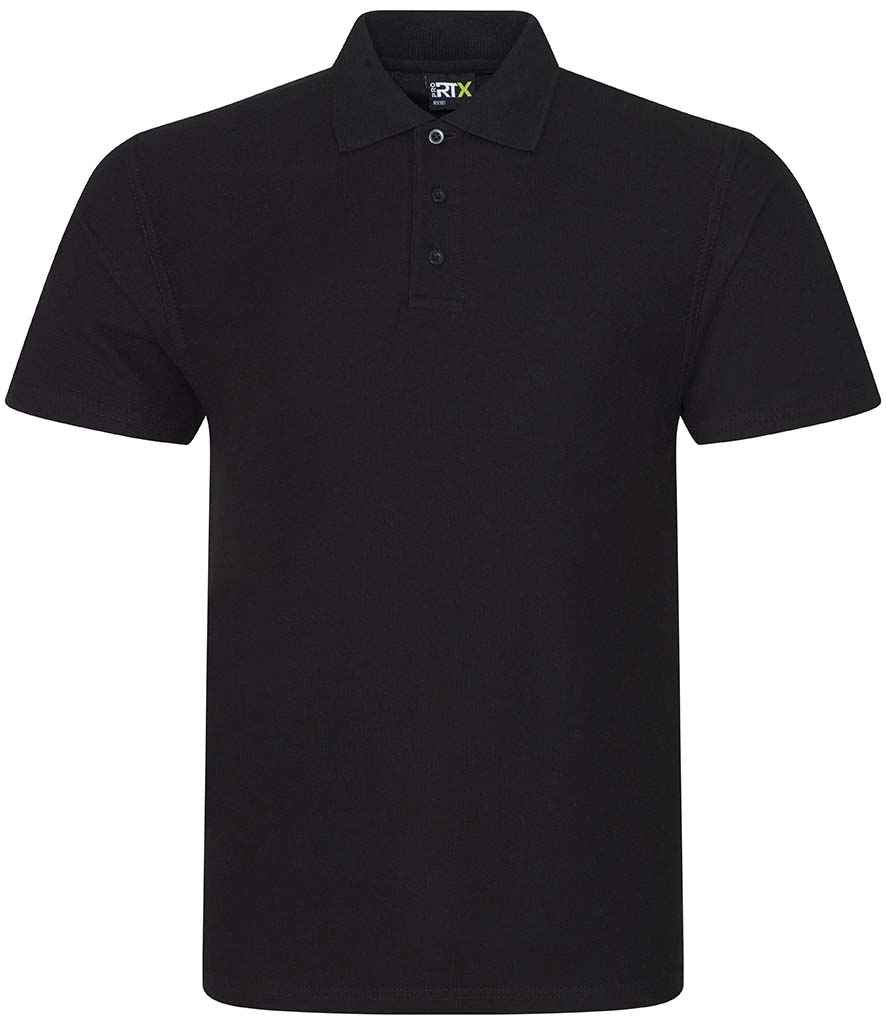 Pro RTX Pro Piqué Polo Shirt | Black - Eg Clothing UK