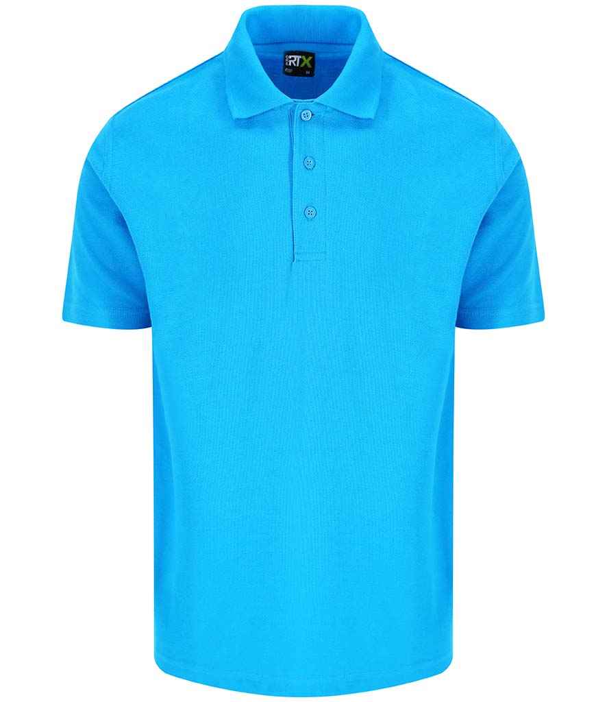 Pro Pique Polo Shirt 3 white durable pique knit ribbed collar three-button placket taped neck suitable for embroidery