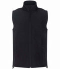 Pro RTX Two Layer Soft Shell Gilet sleeveless full zip two-layer polyester blend wind-resistant water-repellent modern fit