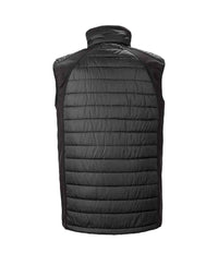 Result Genuine Recycled Compass Padded Gilet | Black/Black - Eg Clothing UK