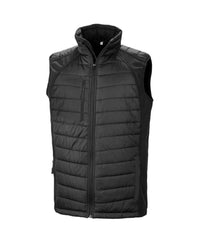 Result Genuine Recycled Compass Padded Gilet | Black/Black - Eg Clothing UK